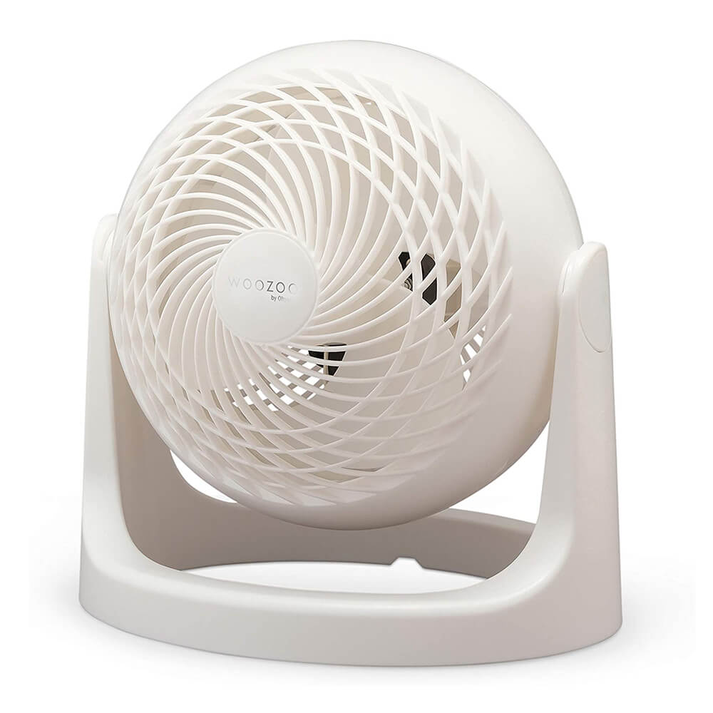 Woozoo PCF-HE15 - Powerful, Silent desk fan / table fan, 30W, Patented 3D propellers, 360° rotation, 3 speeds, For area 13m²