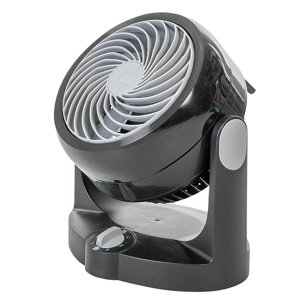 Woozoo PCF-HD15N - Silent desk fan / table fan, 34W, Vertically adjustable, Handle, 3 speeds, For area 13m²