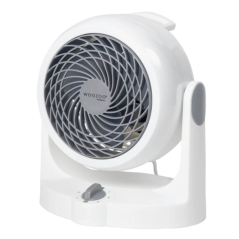 Woozoo PCF-HD15N - Silent desk fan / table fan, 34W, Vertically adjustable, Handle, 3 speeds, For area 13m²